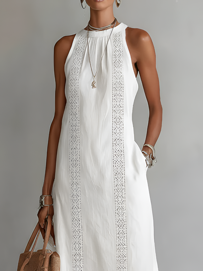 Jimena | Robe Midi Col Montant