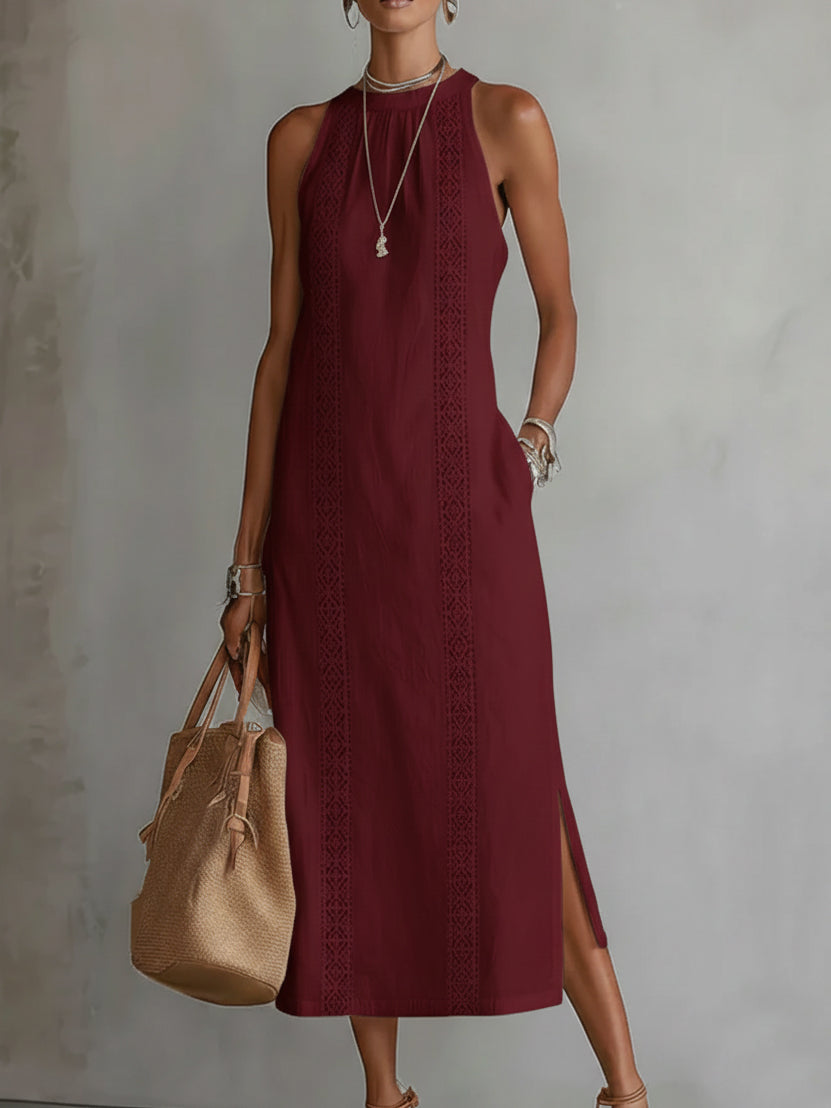 Jimena | Robe Midi Col Montant
