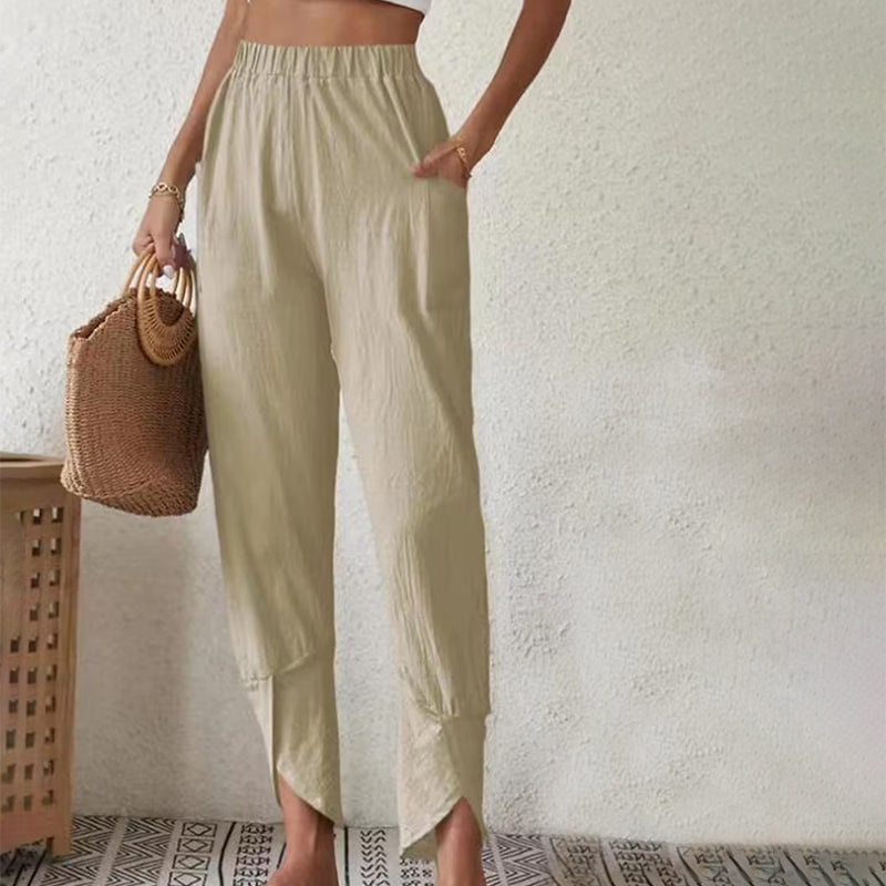 Essari - Pantalon à Ourlet Effiloché