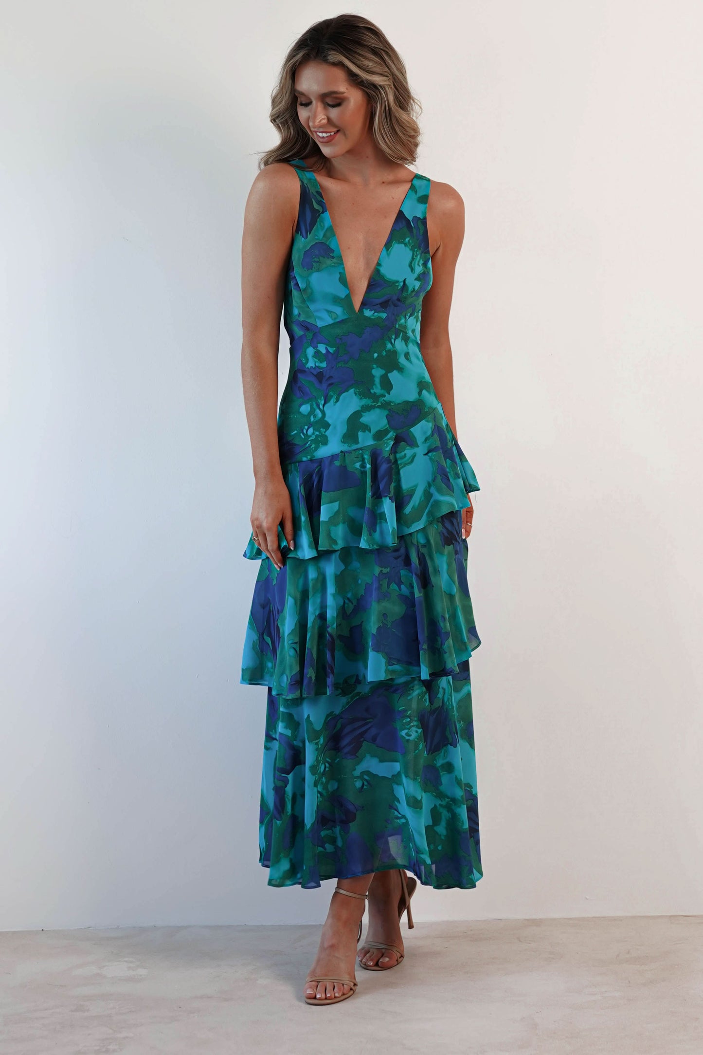 Eva | Robe mi-longue à volants