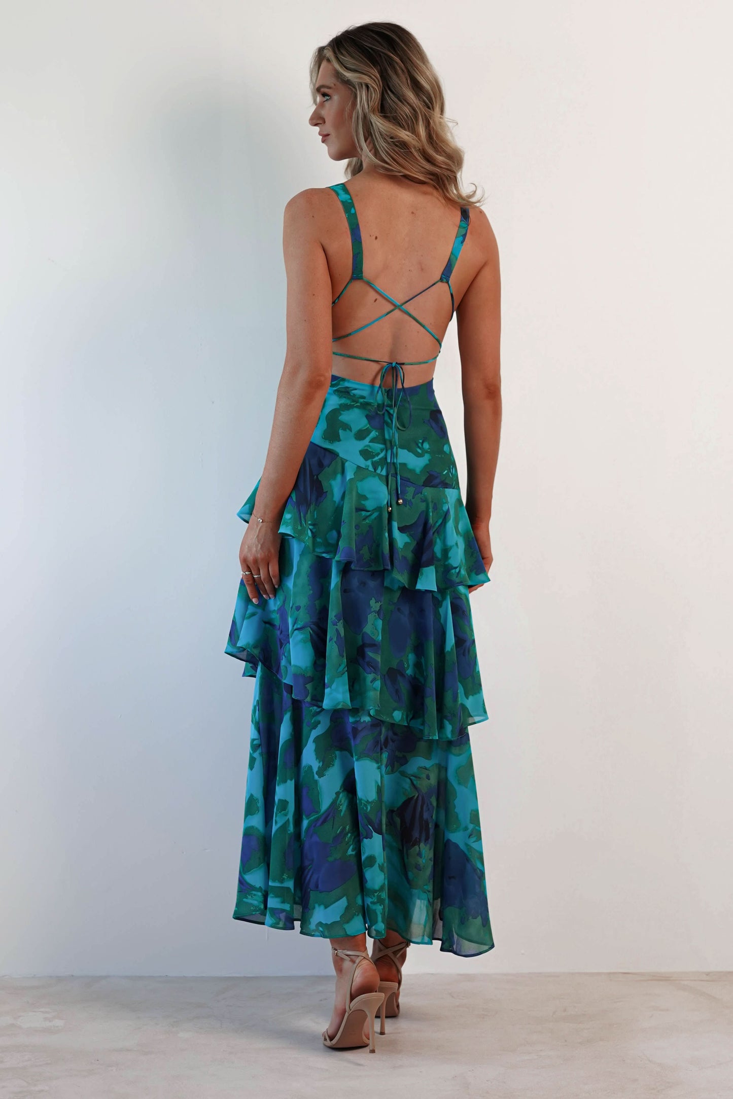 Eva | Robe mi-longue à volants