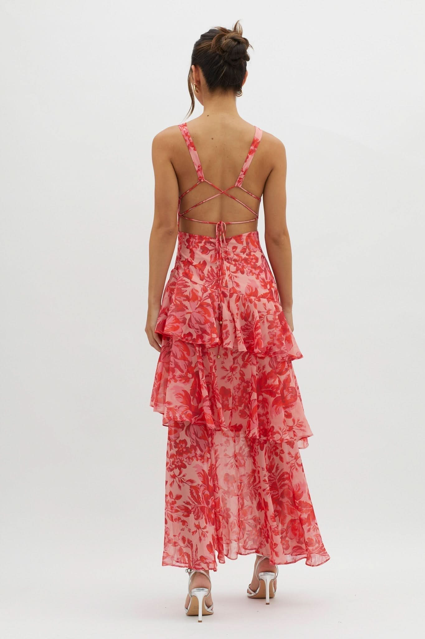 Eva | Robe mi-longue à volants