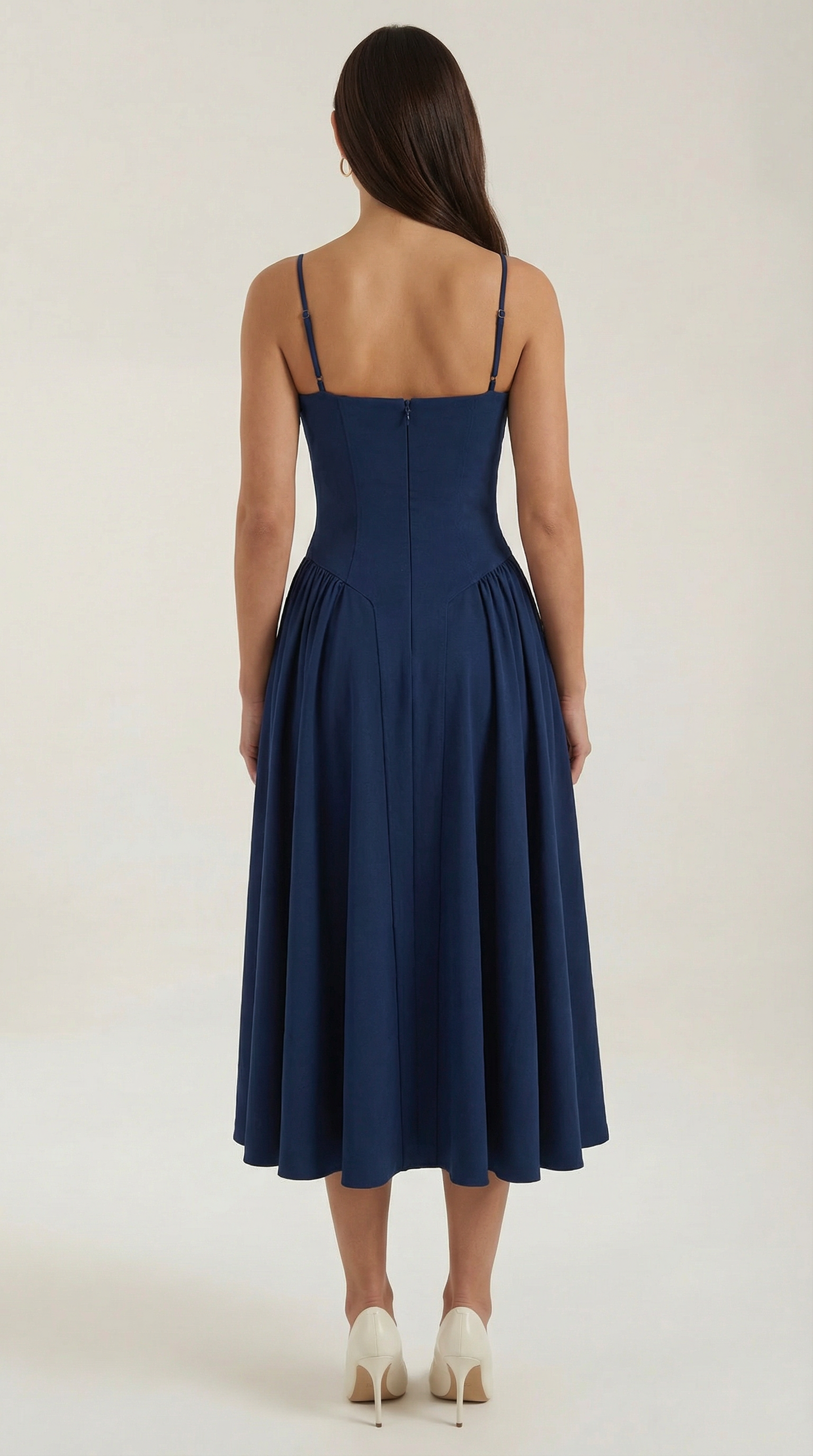 Elise | Robe midi à corset