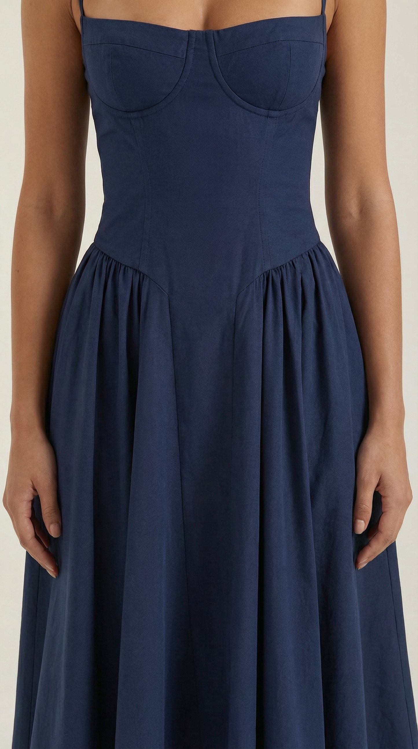 Elise | Robe midi à corset