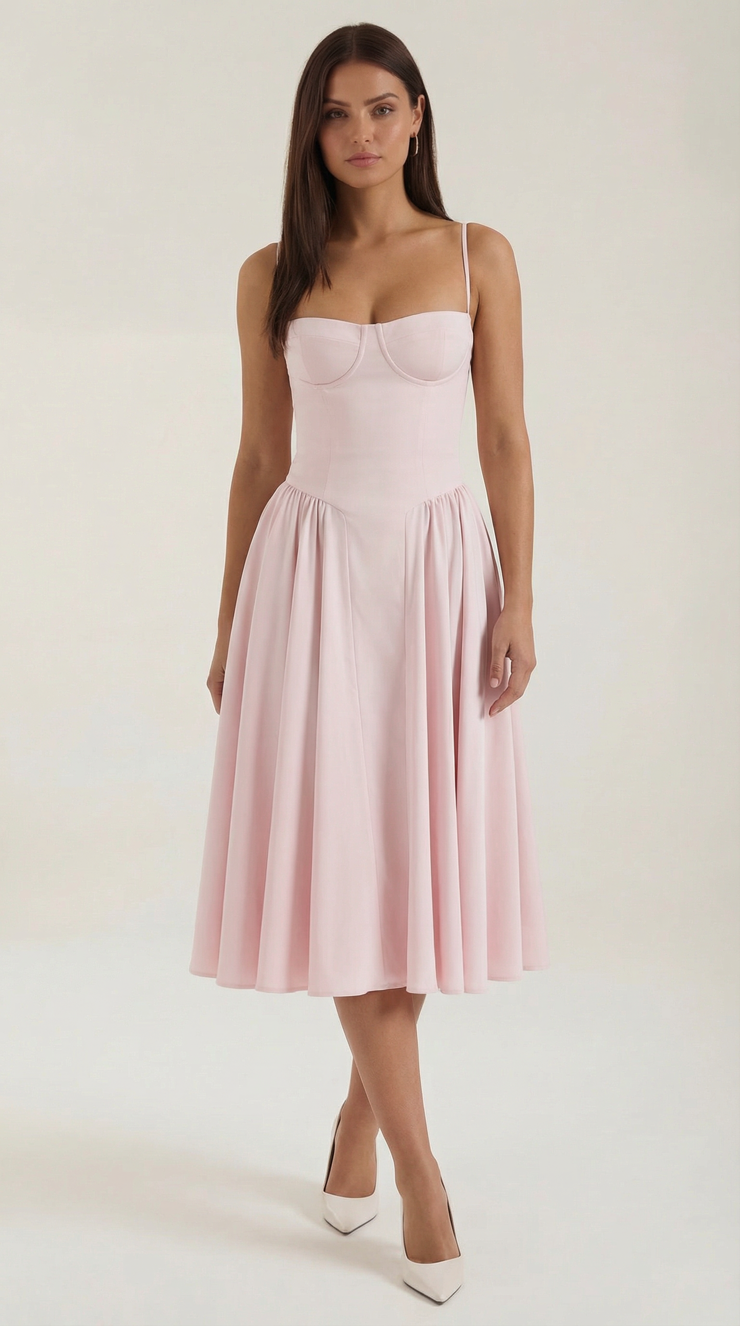 Elise | Robe midi à corset