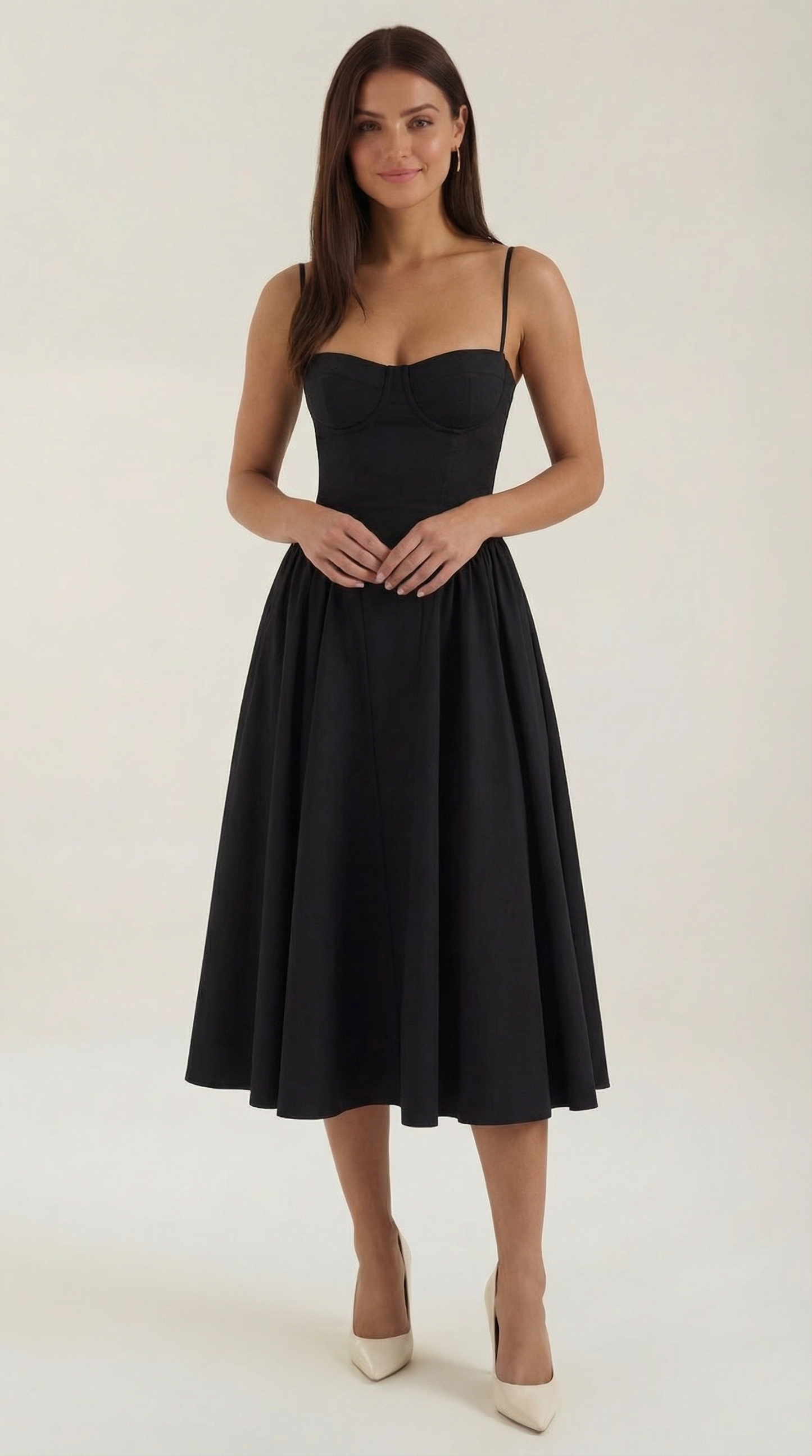 Elise | Robe midi à corset