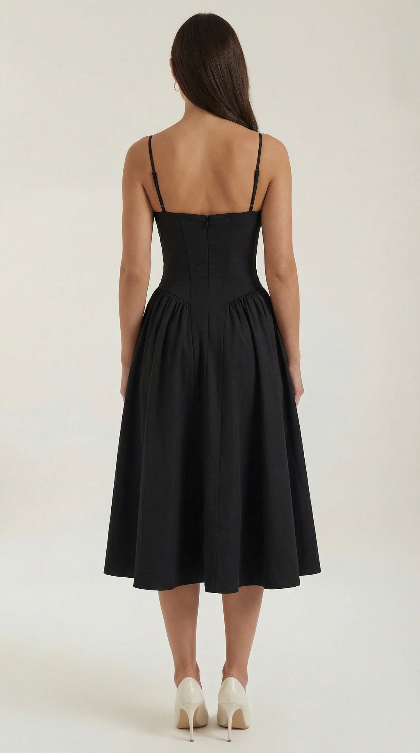 Elise | Robe midi à corset