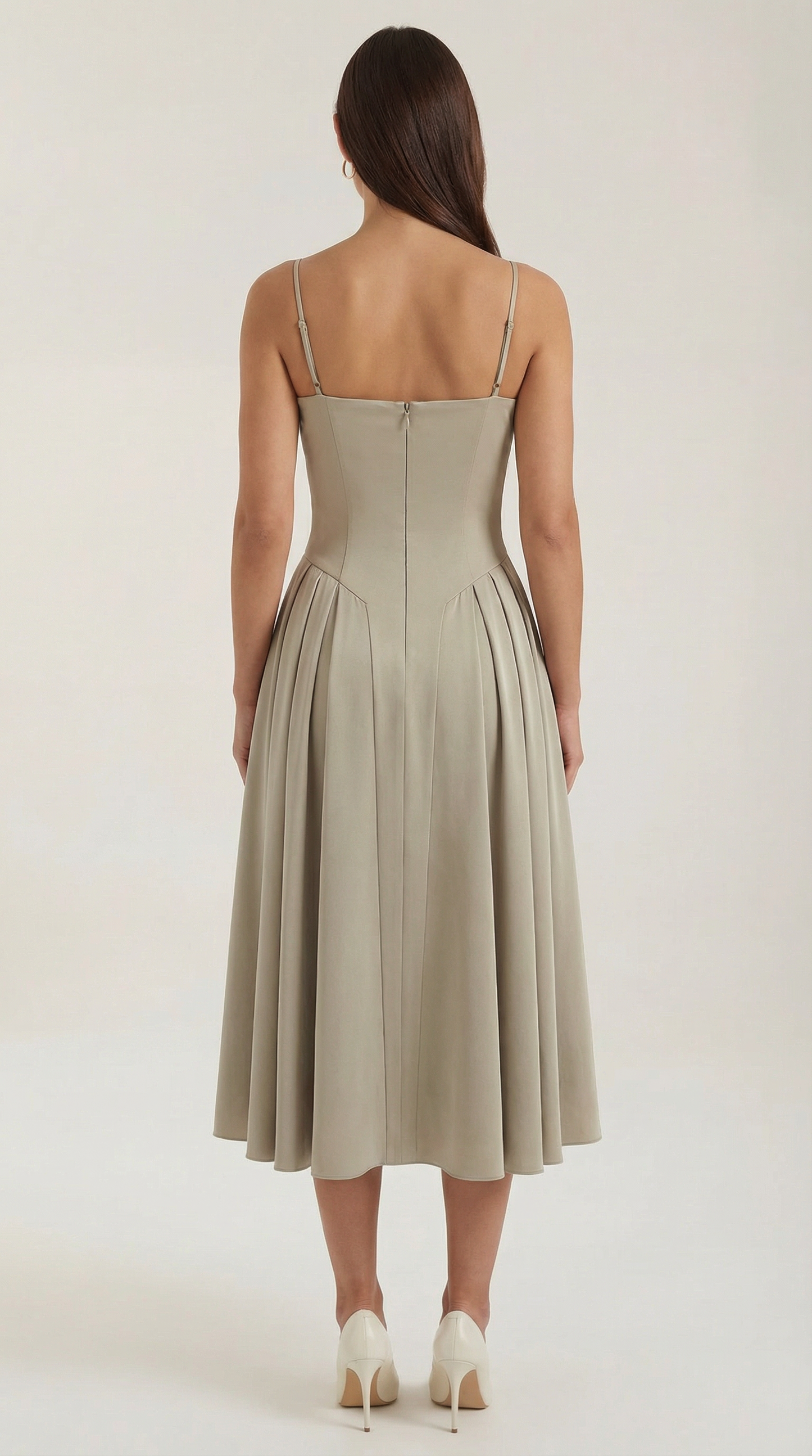 Elise | Robe midi à corset