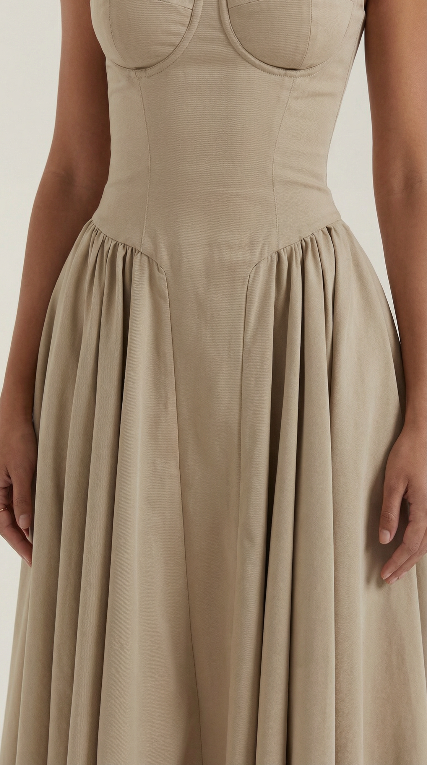 Elise | Robe midi à corset