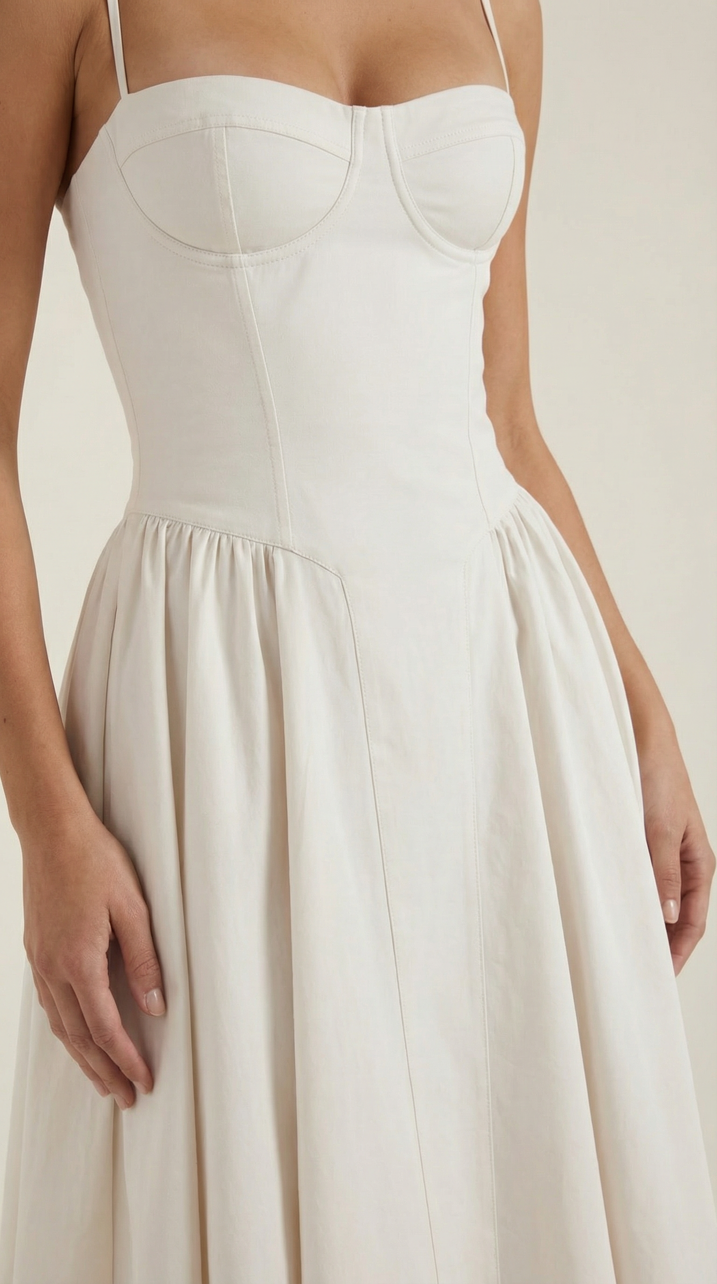 Elise | Robe midi à corset