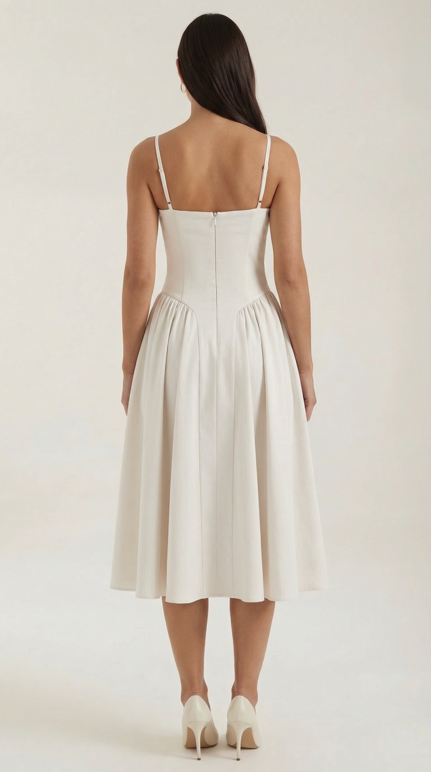 Elise | Robe midi à corset