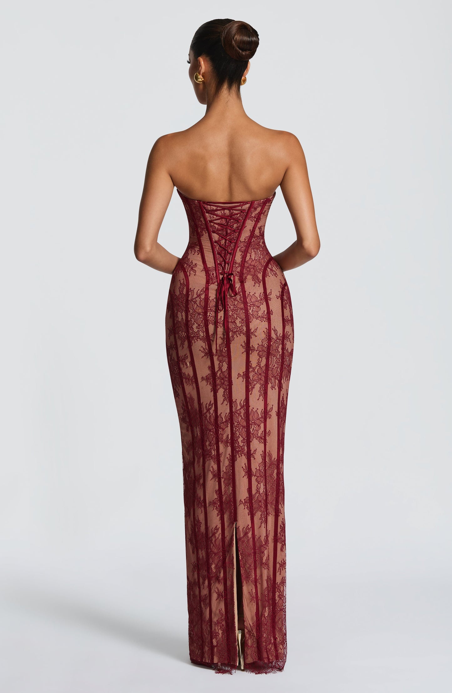 Matilda | Robe longue bordeaux