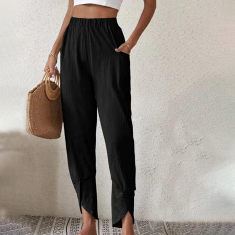 Essari - Pantalon à Ourlet Effiloché